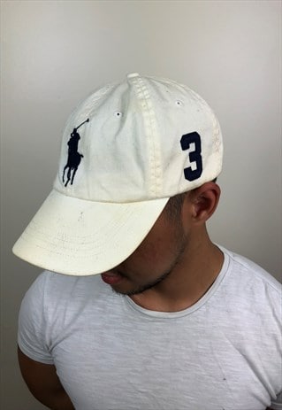 VINTAGE WHITE RALPH LAUREN CAP