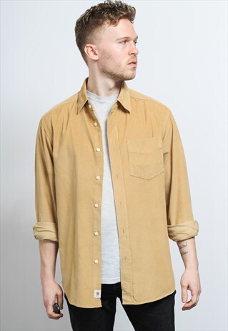 VINTAGE CORDUROY SHIRT BROWN