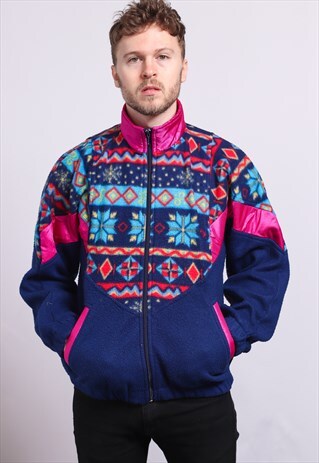 VINTAGE ZIP UP FLEECE TOP