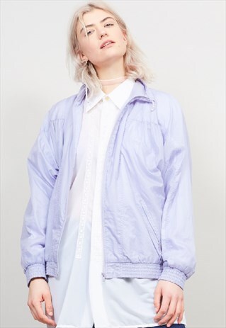 VINTAGE 90'S ADIDAS LILAC OVERSIZED SHELL JACKET