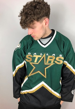 VINTAGE DALLAS STARS HOCKEY JERSEY IN GREEN