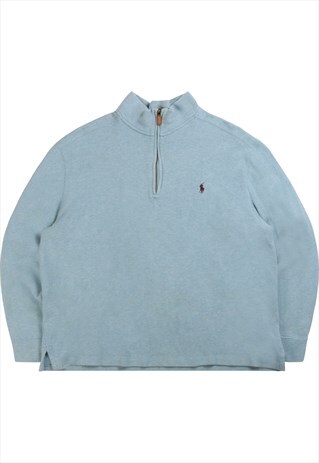VINTAGE RALPH LAUREN JUMPER / SWEATER QUARTER ZIP RETRO