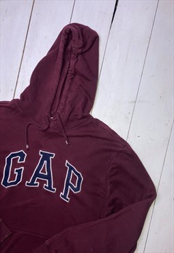 vintage burgundy gap small hoodie 