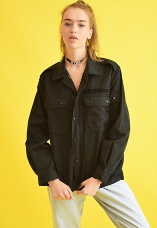 90'S RETRO GRUNGE DENIM TEEN OVERSIZED JACKET TOP