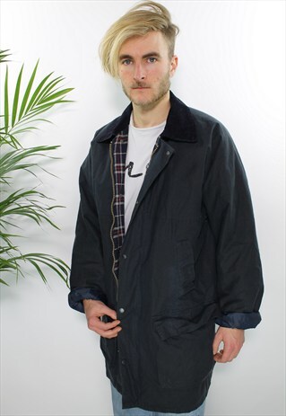 VINTAGE WAX JACKET "ROYAL FOREST" LINED