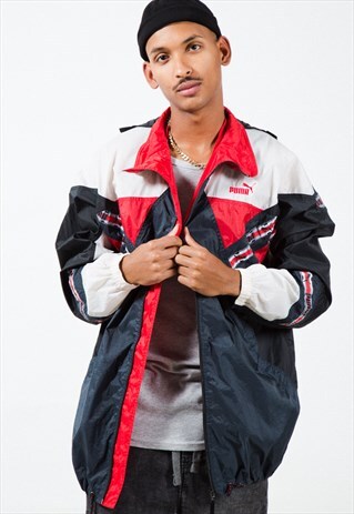 VINTAGE 90S PUMA RAINCOAT / S3547