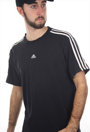 VINTAGE ADIDAS LOW KEY LOGO T SHIRT TEE