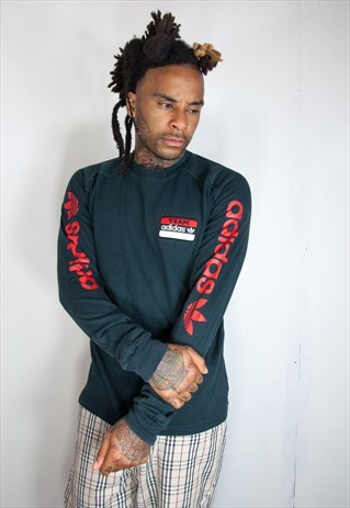 ADIDAS LONGSLEEVE BLACK T SHIRT