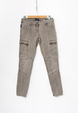 Armani Jeans low waist y2k skinny cargo denim brown