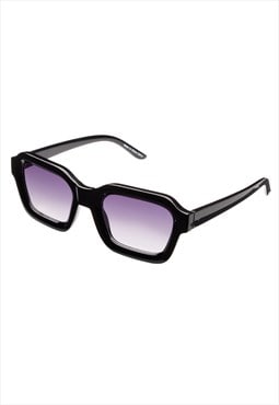 Classic Sunglasses in Shiny Black with Gradient Grey lens