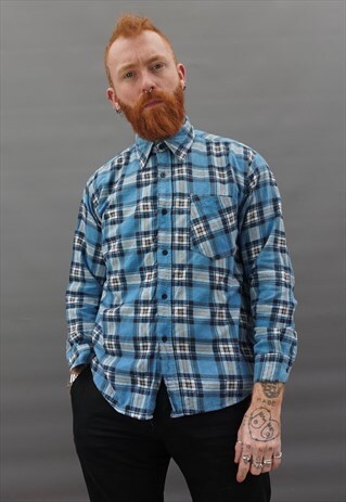 VINTAGE 1990S CHECK FLANNEL SHIRT