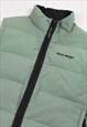 VINTAGE POLO SPORT DOWN-FILL PUFFER GILET IN SAGE GREEN