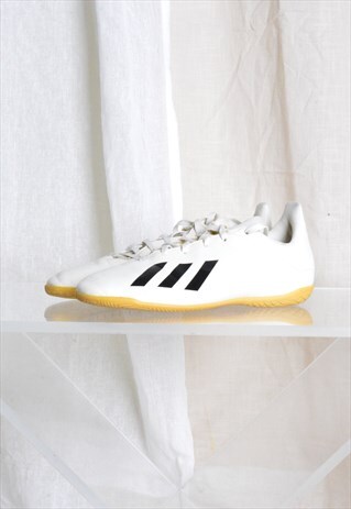 Y2K ADIDAS IVORY WHITE ATHLETIC BOXER STYLE WOMENS TRAINERS