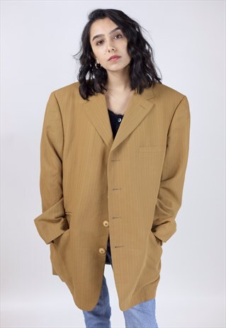 VINTAGE 90'S GIANNI VERSACE MUSTARD BLAZER