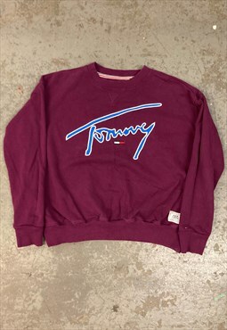Vintage Tommy Jeans Sweatshirt with Graphic Logo