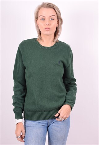 POLO RALPH LAUREN WOMENS VINTAGE JUMPER SWEATER MEDIUM 90'S