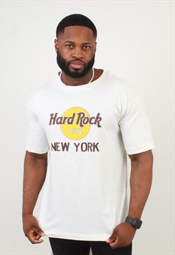 Vintage Hard Rock Cafe New York Single Stitch White T-Shirt