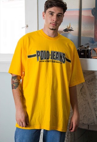 VINTAGE POLO RALPH LAUREN T-SHIRT 90S XXL 10