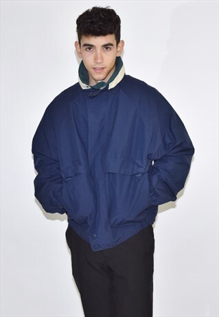 VINTAGE 90S BLUE NAUTICA RAIN JACKET COAT