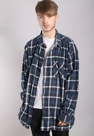 VINTAGE CHECK FLANNEL SHIRT
