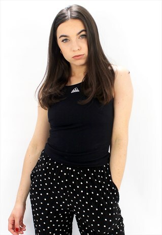 90'S RETRO BLACK CROP TOP