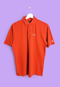 D.A.D Vintage 90's Unisex Polo T-shirt in Orange