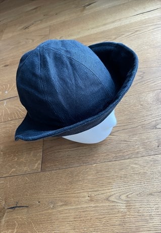 Navy Blue Denim Bucket Hat