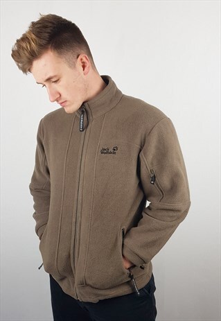 VINTAGE JACK WOLFSKIN ZIPPED FLEECE JACKET