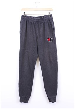 Vintage Champion Joggers Straight Fit Grey With Classic Logo