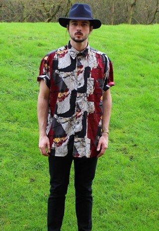 VINTAGE 80S ART NERD SHIRT - LARGE/XL