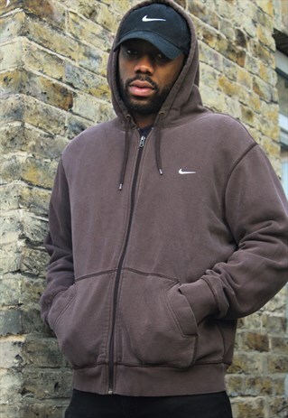 RETRO / 90'S / NIKE / BROWN HOODIE