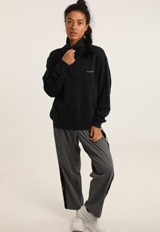 VINTAGE CONVERSE EMBROIDERED SPELLOUT 1/4 ZIP SWEATSHIRT