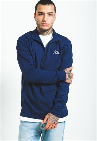 VINTAGE 80S KAPPA 1/4 ZIP SWEATSHIRT / S5949