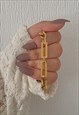 LUXOR. GOLD MIX LINK CHAIN NECKLACE