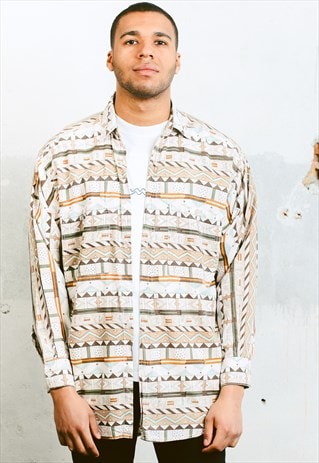VINTAGE AZTEC PATTERN SHIRT