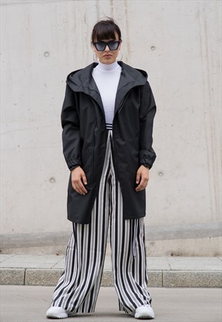 HOODIE BLACK OVERSIZE COAT