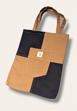 VINTAGE UPCYCLED REWORKED CARHARTT PATCHWORK TOTE BAG