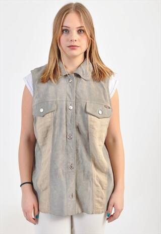 VINTAGE SUEDE LEATHER VEST