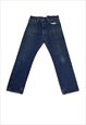 LEVI'S 501'S BLUE DENIM JEANS SIZE W34 L33