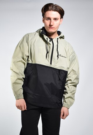 DEADSTOCK BUDWEISER HOODED WINDBREAKER PULLOVER