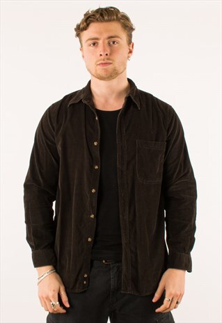 VINTAGE BROWN CORDUROY SHIRT