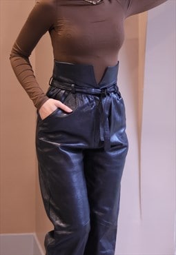 Vintage leather trousers