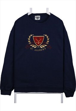 Vintage 90's Lee Sweatshirt Jumper Crewneck Navy