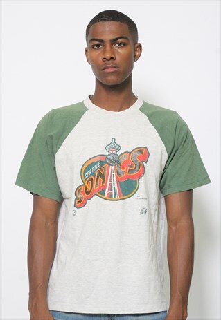 VINTAGE CHAMPION NBA SEATTLE SONICS T-SHIRT