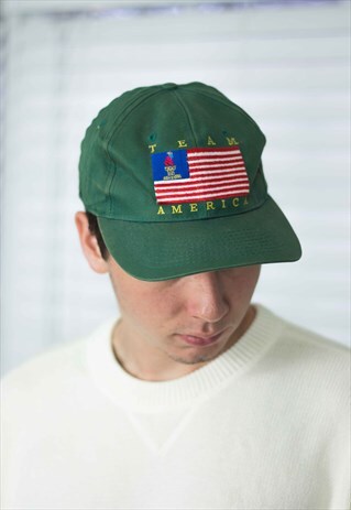 VINTAGE 1996 OLYMPICS CAP HAT LOGO 90S X 2.6