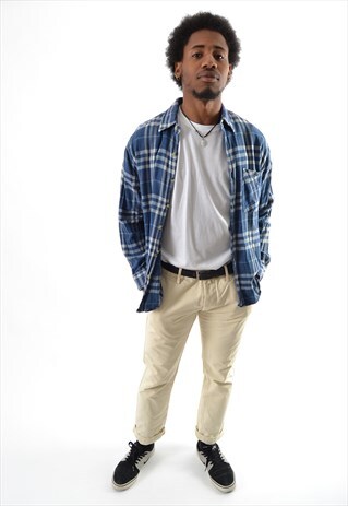 BLUE CHECK FLANNEL SHIRT CS2788