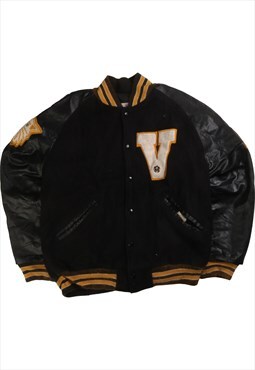 Vintage 90's Matt's Jackets Varsity Jacket Leather Arm