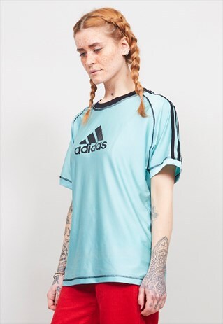 VINTAGE 90'S ADIDAS MINT GREEN T-SHIRT