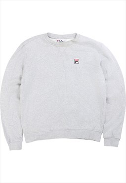 Vintage  Fila Sweatshirt Heavyweight Crewneck Grey Small