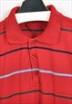 VINTAGE 90S STRIPPED POLO SHIRT